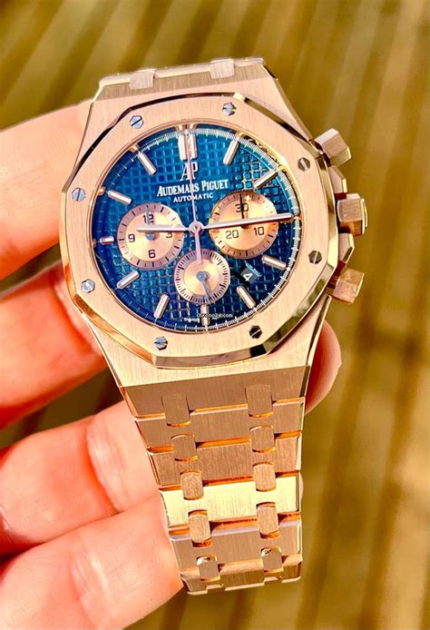 audemars piguet chrono blu|audemars piguet rose gold.